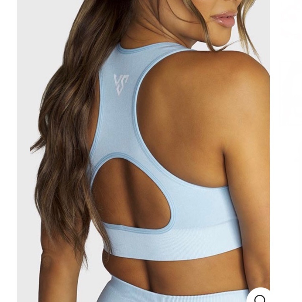 VShred Seamless Flex Sky Blue Sport Bra